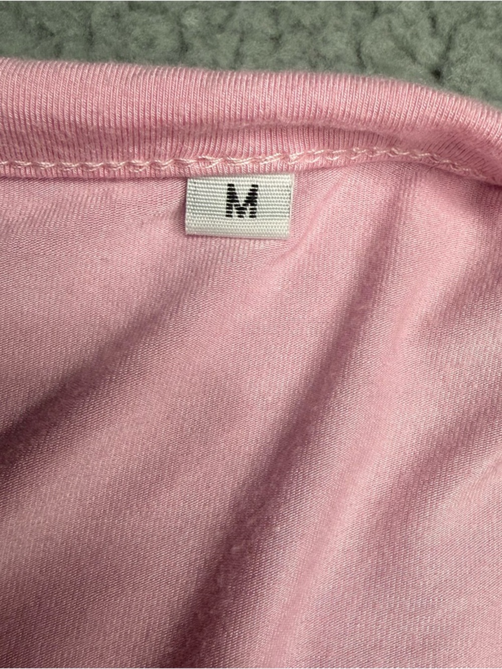 Pink ruched henley long sleeve top lace inset fitted soft girl size M - Picture 7 of 7
